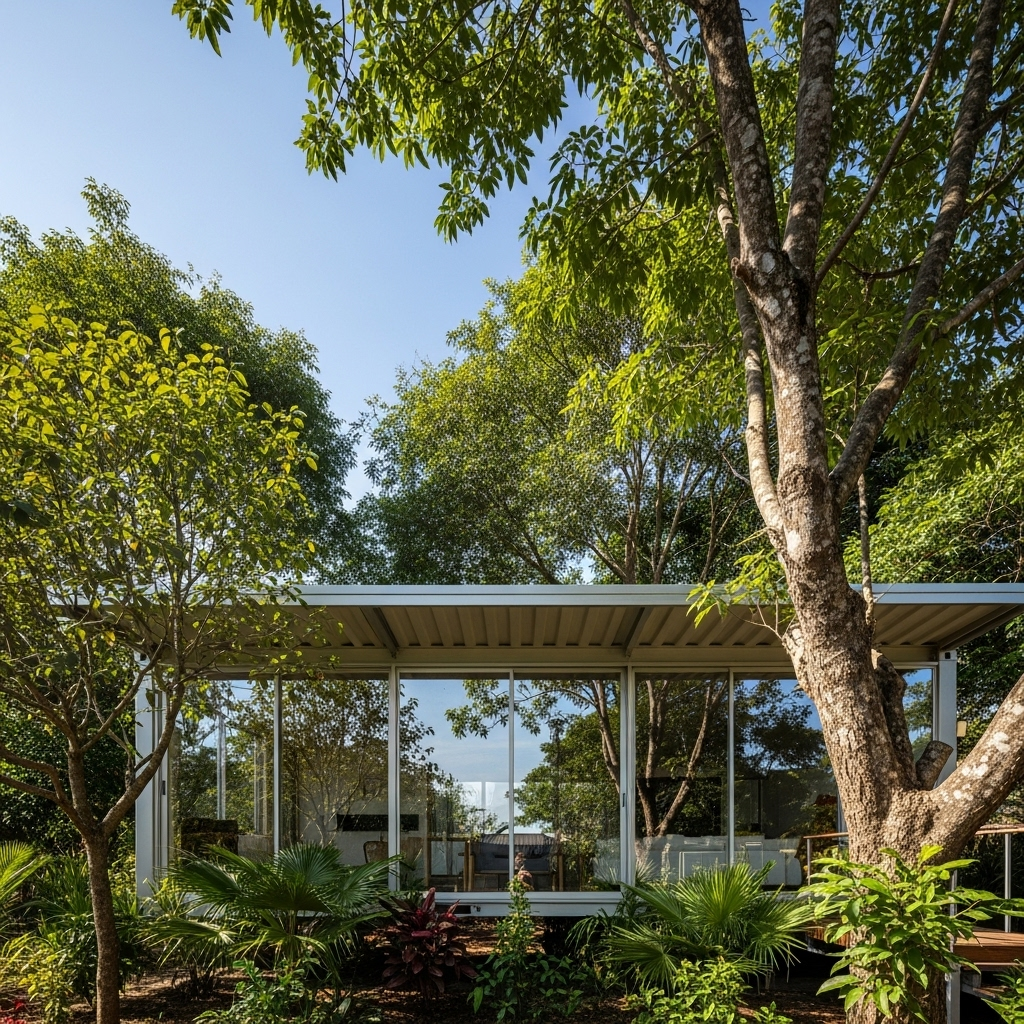 Quá trình lắp đặt nhà container khung nhôm diễn ra nhanh chóng và chuyên nghiệp trên công trường