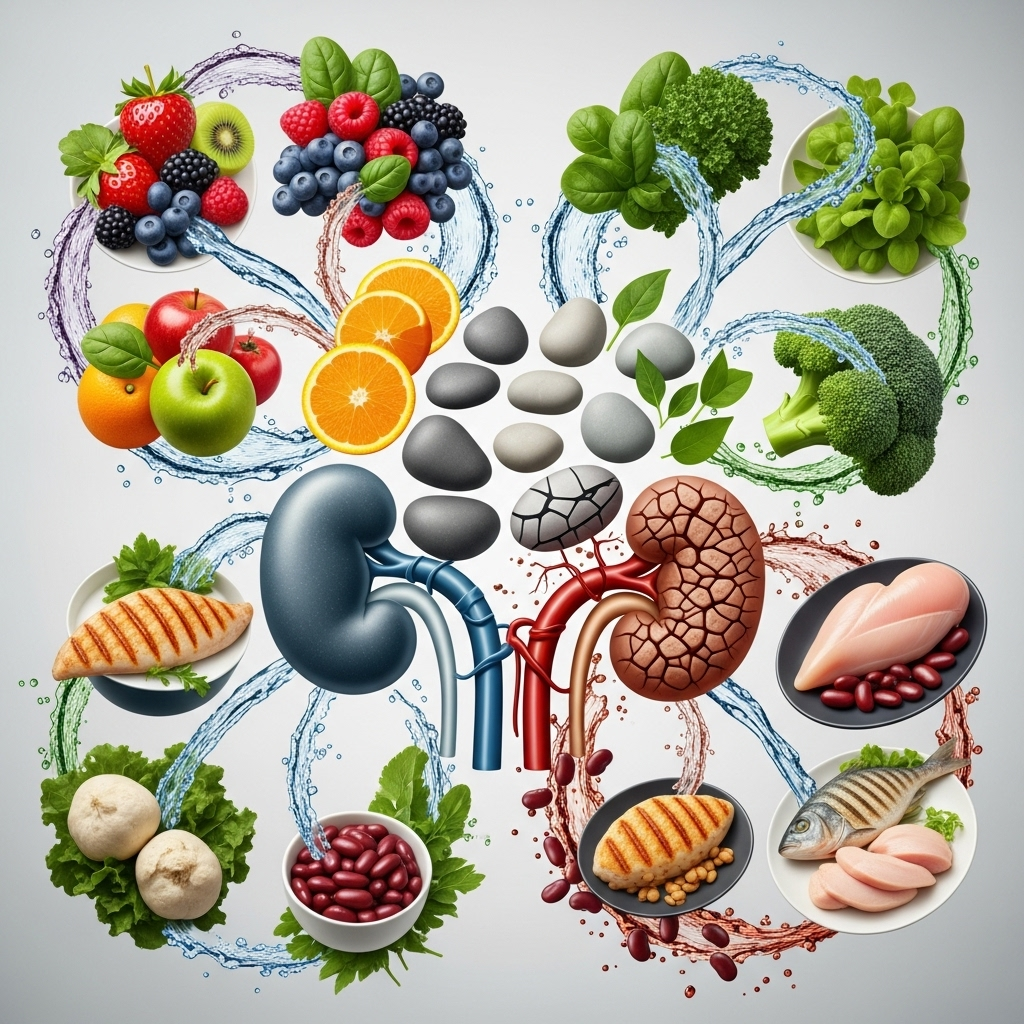 Thực đơn mẫu cho người bị sỏi thận